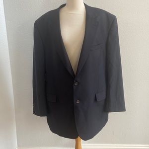 Jack Victor Blazer Mens 48R Navy‎ 100% Wool Sport Coat Classic Tailored Luxury